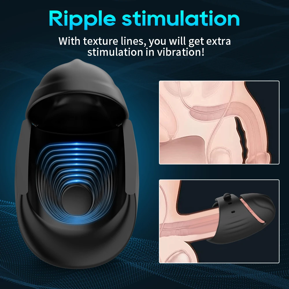Male sex toys Male Masturbator Adjustable Penis Training Vibrator with APP Control