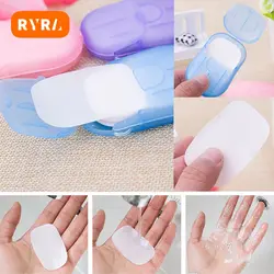 /Box Disposable Soap Paper For Traveling Soap Paper Washing Hand Mini Paper Soap Scented Slice Sheet Bath Cleaning Supplies