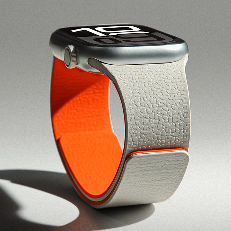 Correa magnética de silicona para relojes Apple de 44mm, 40mm, 41mm, 42mm, 46mm, 45mm, 49mm, correa iWatch Series 11, 10, SE3, 9, 8, 7, 6, Ultra3, 2