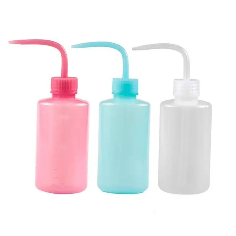 250ml Clear Plastic Blow Washing Bottle Plastic Tattoo Wash Squeezy