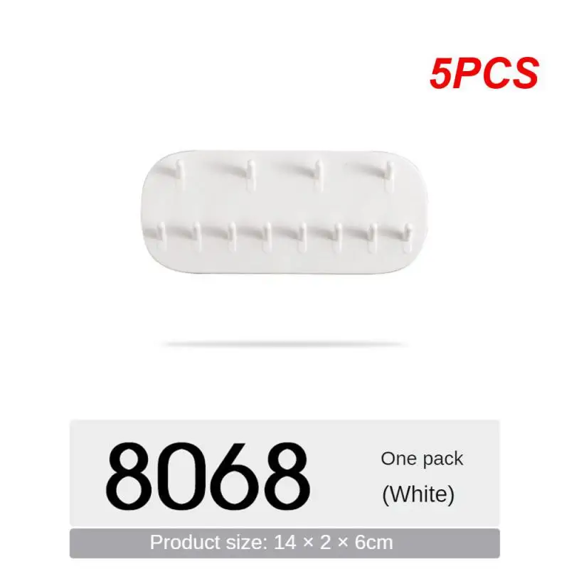 

5PCS Adhesive Paste Wall Hanging Storage Jewelry Hooks Jewelry Display Organizer Earring Ring Necklace Hanger Holder Stand