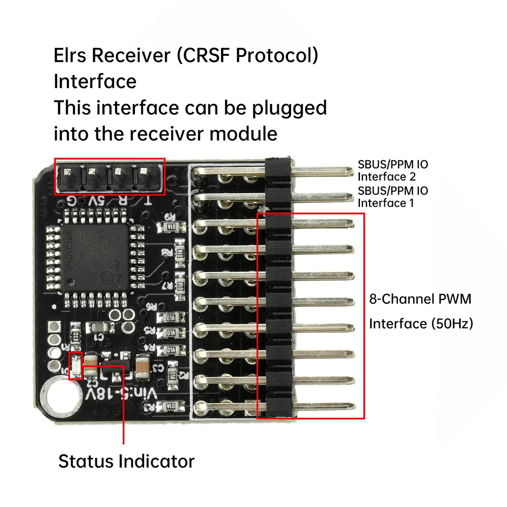 Modul Convertor PPM-SBUS 8 Canale pentru RC Drone FPV