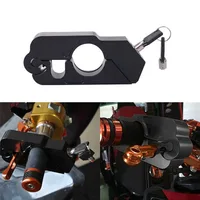 Motorcycle Handlebar Lock Handlebar Brake Handle Solid Lock Imitating Steal Lock Pull Rod ATV Dirt Street Bikes Anti Theft 2