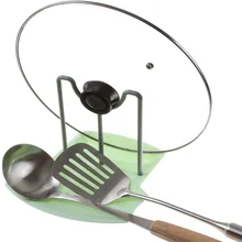 

Stand For Lids Utensils For Kitchen Pot Shovel Rack Holding Household Soup Spoon Pad Pot Cover Storage Rack Tools accessories