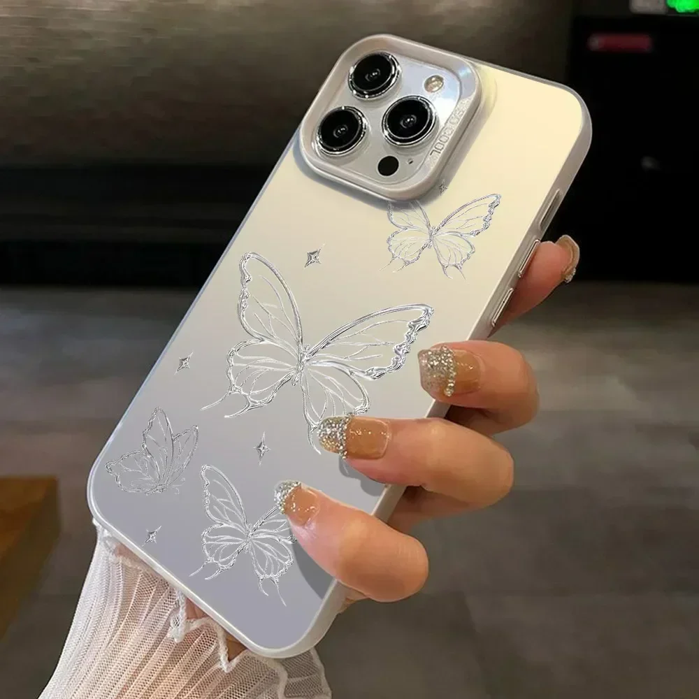 Fashion Butterfly Flower Pattern Shockproof Bumper Case with IMD Technology