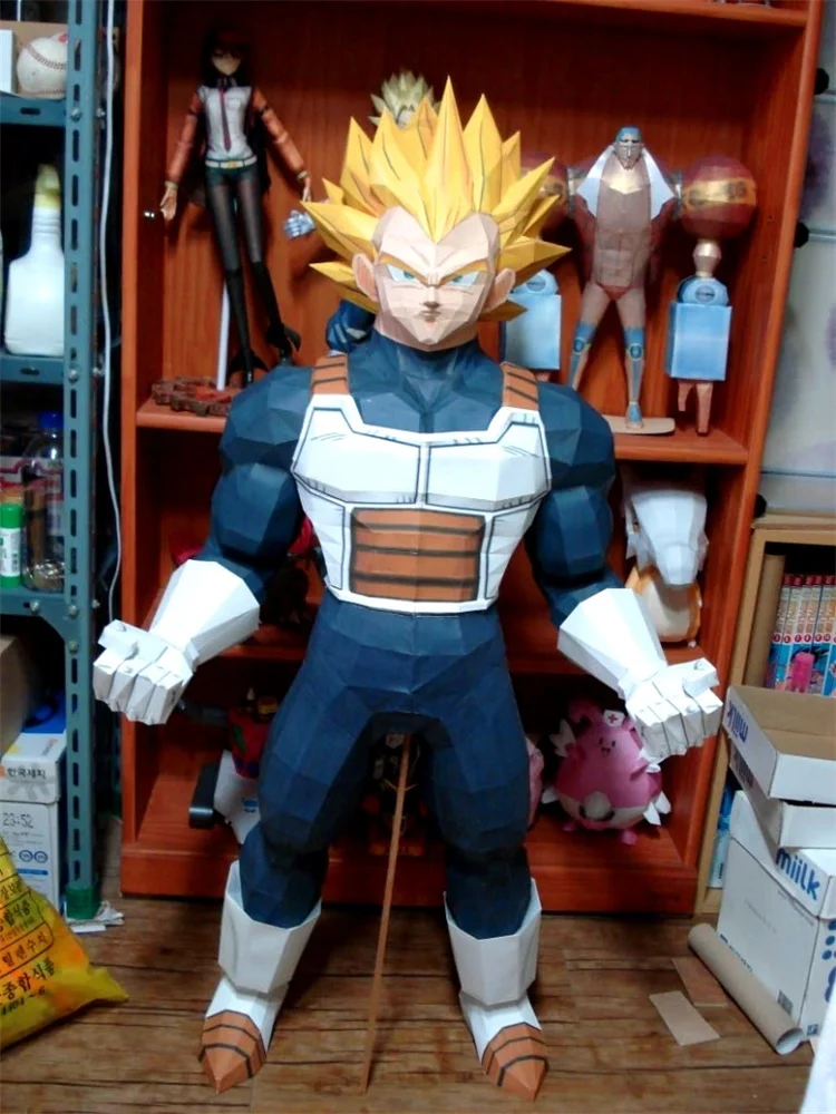 Vegeta Large Paper Model Son Goku Super Saiyan Dragon