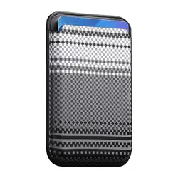 Sleek Carbon Fiber Magnetic Wallet with Strong Card Holder (Black)