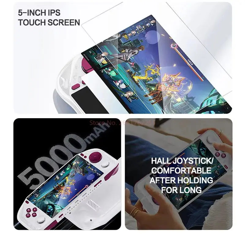 E6 Max Android 12 Console portátil 5 polegadas Tela sensível