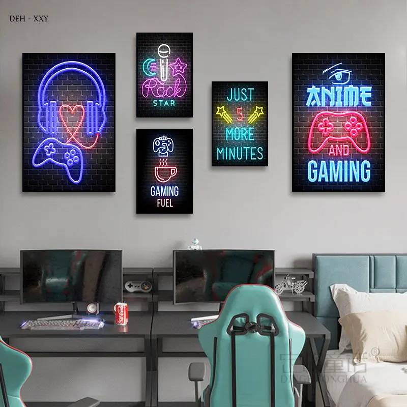 https://ae01.alicdn.com/kf/S44e8fcd3cb2a4c4ba30fed4d064369770/Neon-Game-Wall-Art-Canvas-Painting-Gamer-Alien-Cats-Music-Gaming-Quotes-Posters-Pictures-Internet-Bar.jpg
