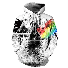 

2021 Men's Color Stain Oversized Hoodie Sweater Harajuku Streetwear Pullover Tops Fall/Winter 3D Printing Hoodie