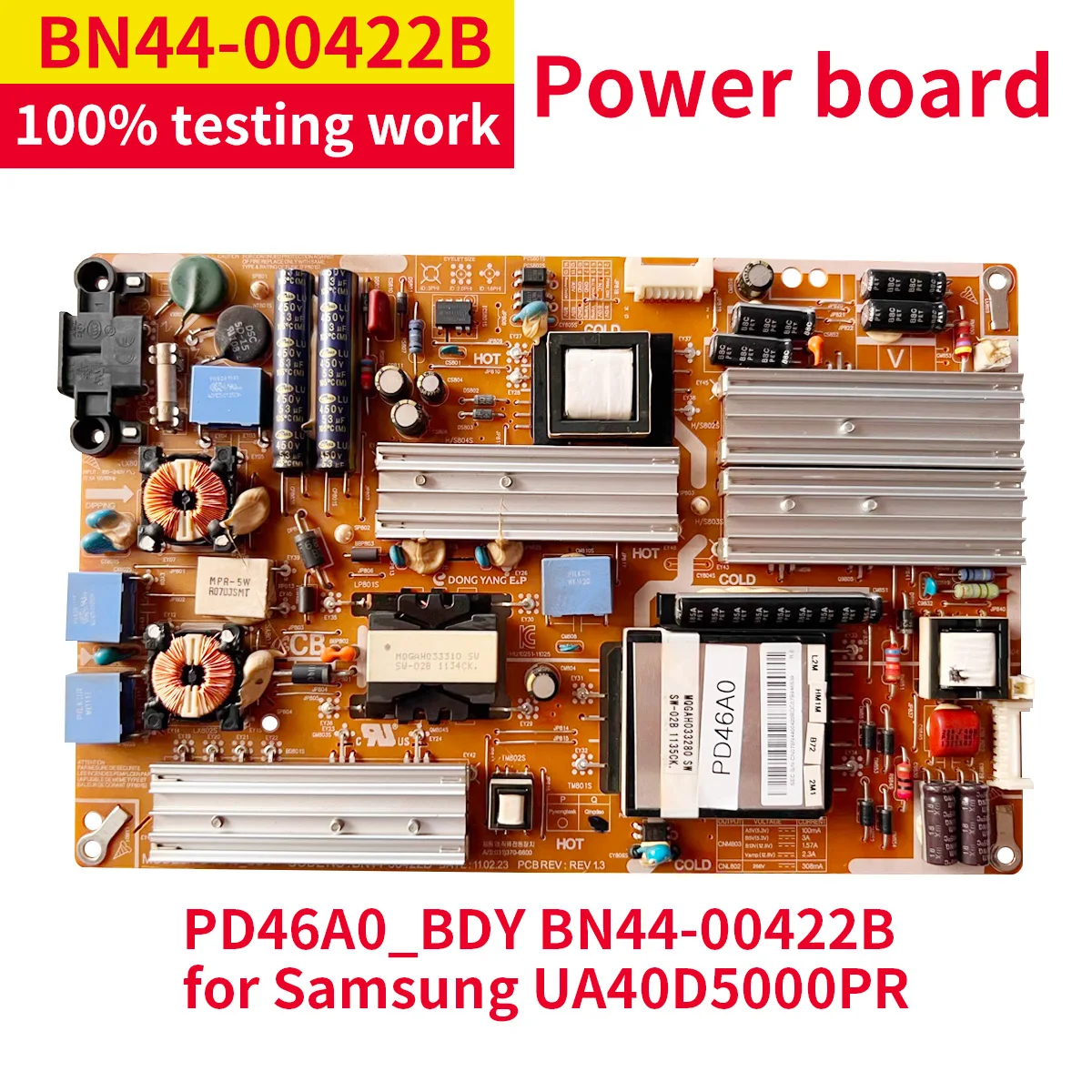 Buon Test Per Samsung 40 "Tv Ua40D5000Pr Power Board Muslimate Bn44-00422B Bn44-00422A