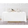 5 Pack White Rectangle Tablecloth 90 x 132-inch Rectangular Polyester Table Cloth for Weddings, Banquets, or Restaurants 3