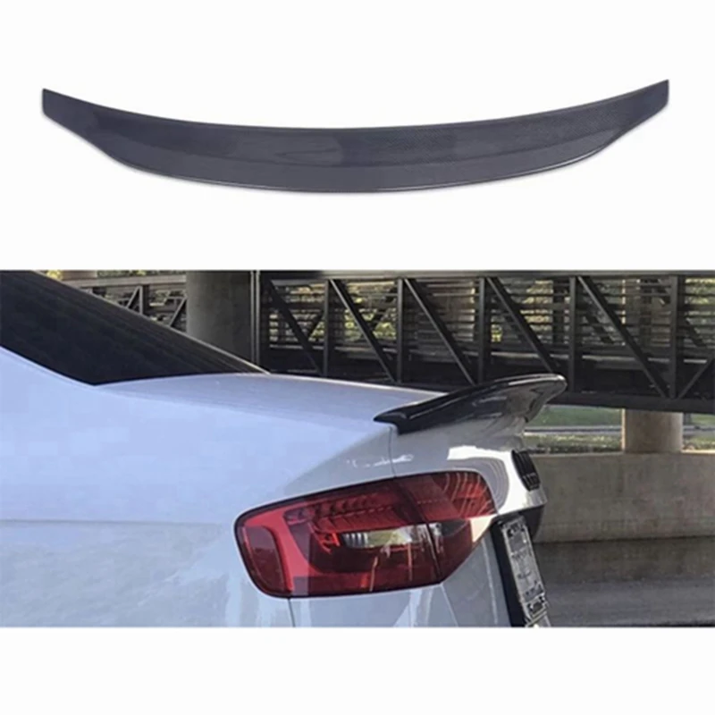 

FOR AUDI A4 B8 Sedan Carbon fiber FRP glossy black Rear Spoiler Trunk Wing 2009-2012