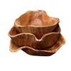 Handmade Natural Wood Fruit Tray Wooden irregular Bowl Snack Sushi Bread Dessert Candy Plate Salad Trays Home Decoration 4