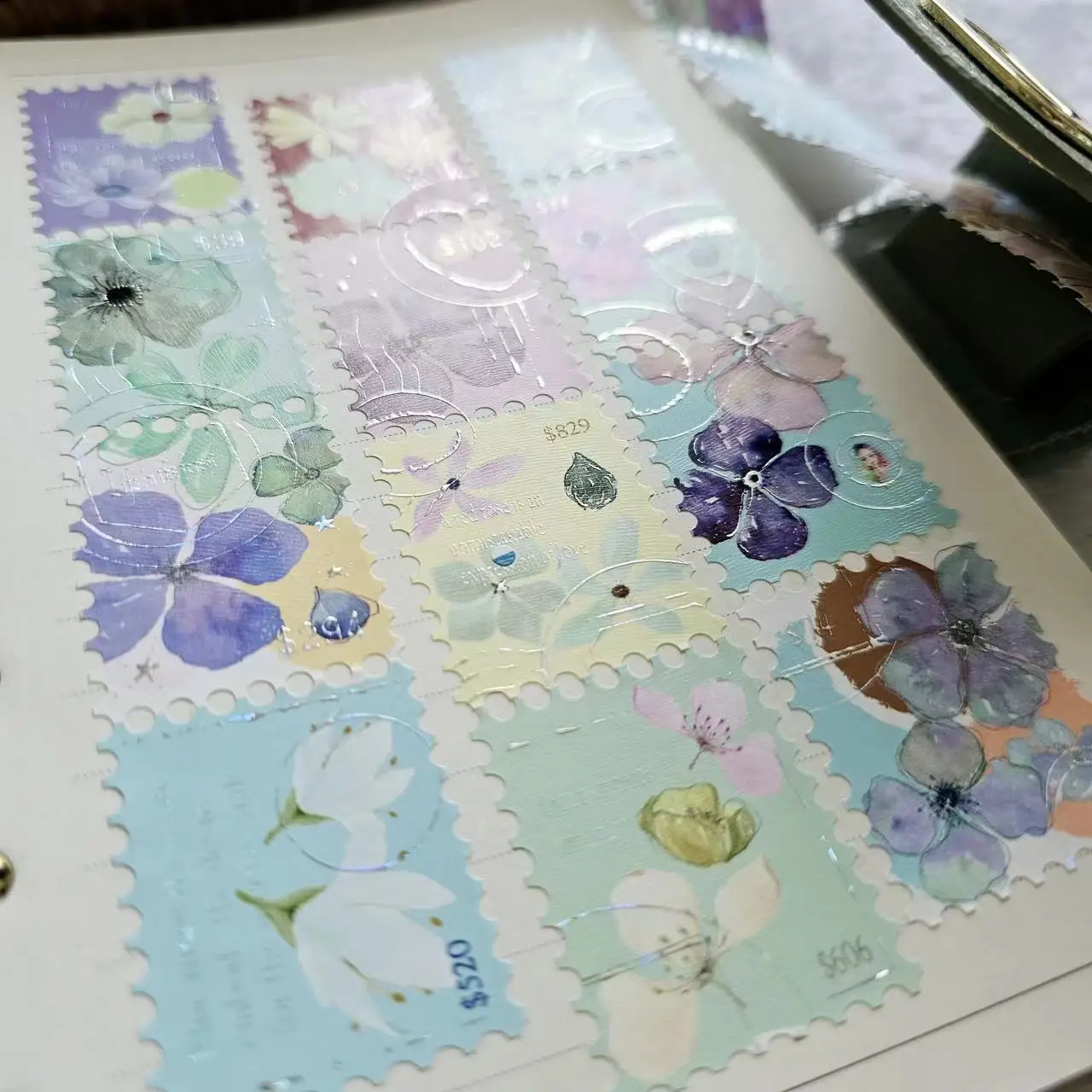 1 Schleife Fee Maru Vintage Blumen sprache eingetaucht in Briefmarken Washi Pet Tape für Karten herstellung Planer DIY dekorative Aufkleber – Detail 2
