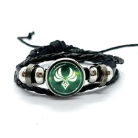 Genshin Impact Game Cosplay Prop Eye of God Water Wind Thunder Fire Rock Ice Element Purple Bracelet Bangle Jewelry Fans Gift 1