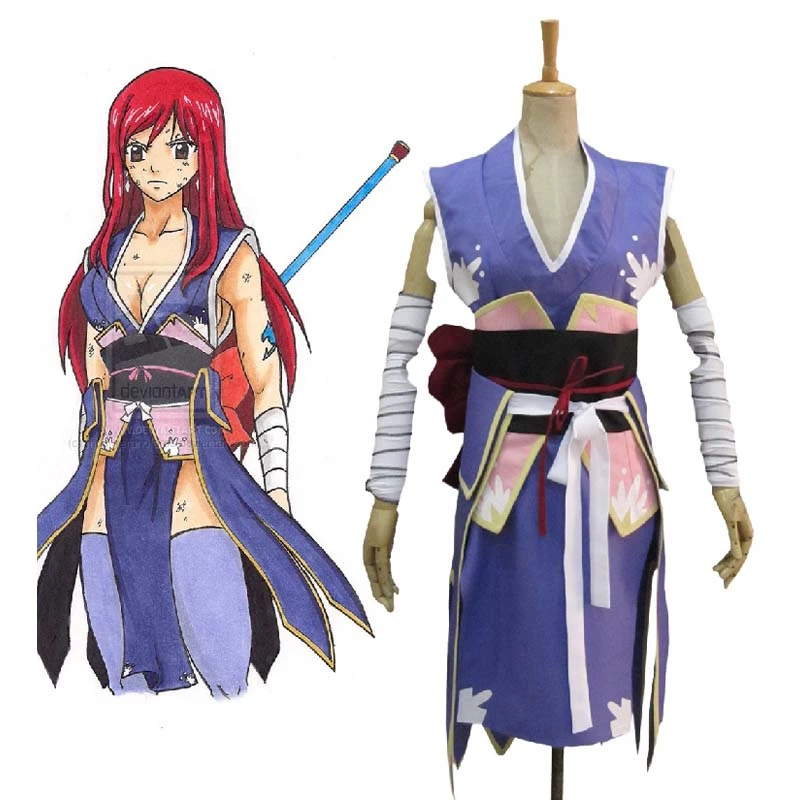 日本アニメ エルザスカーレット着物フェアリーテイルコスプレ衣装 Fairy Tail Cosplay Costume Cosplay Costumefairy Tail Cosplay Aliexpress