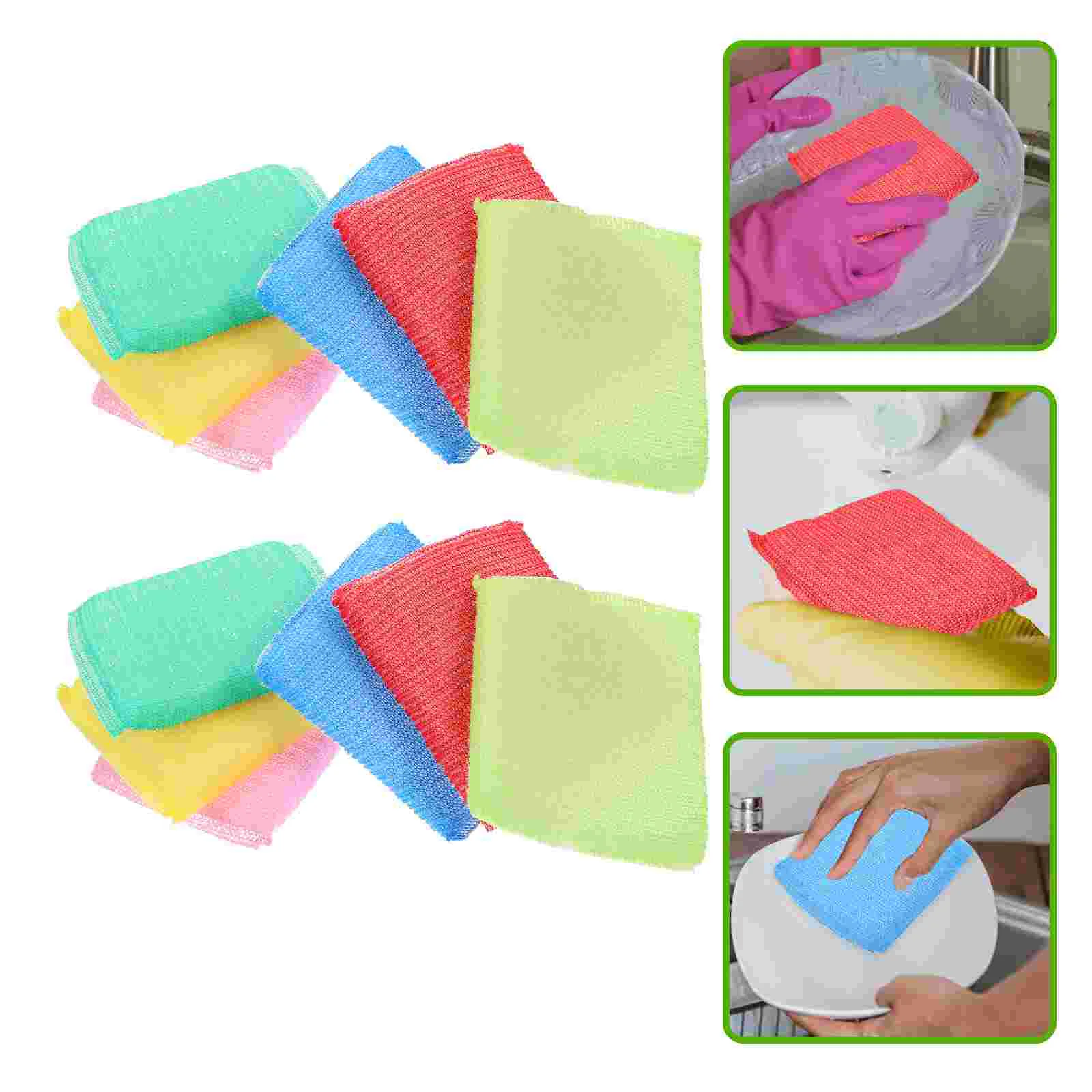 

Kitchen Dish Sponge Scrub Pads Dishes Scouring Sink Sponges Washing Cleaning Scrubbers Serving Utensils