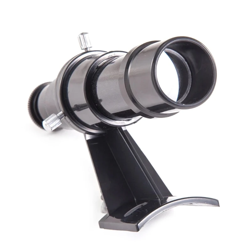 5x24 Astronomicals Telescope, Portable 5x24 Finder Scope Wide Angles Telescope Finderscopes with Bracket, 24mm Eyepiece 87HA