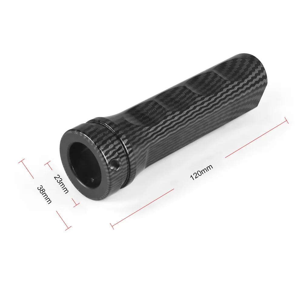 1PCS Car Carbon black Hand Brake Sleeve Handbrake Aluminum Handle Hand Protector Cover