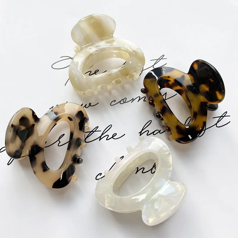 Sweet Mini Acetate Hair Clip for Women Girls Hair Claw Chic Barrettes Crab Hairpins Styling Claw Clips Fashion Hair Accessories