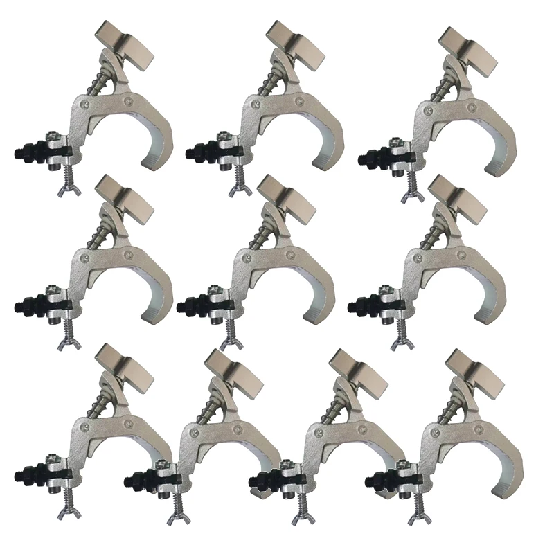 

10pcs/lot Spring Eagle Claw Light Hook Stage Lighting Clamps Universal Truss Clamp Light Hooks For Moving Heads Beam Par Lights