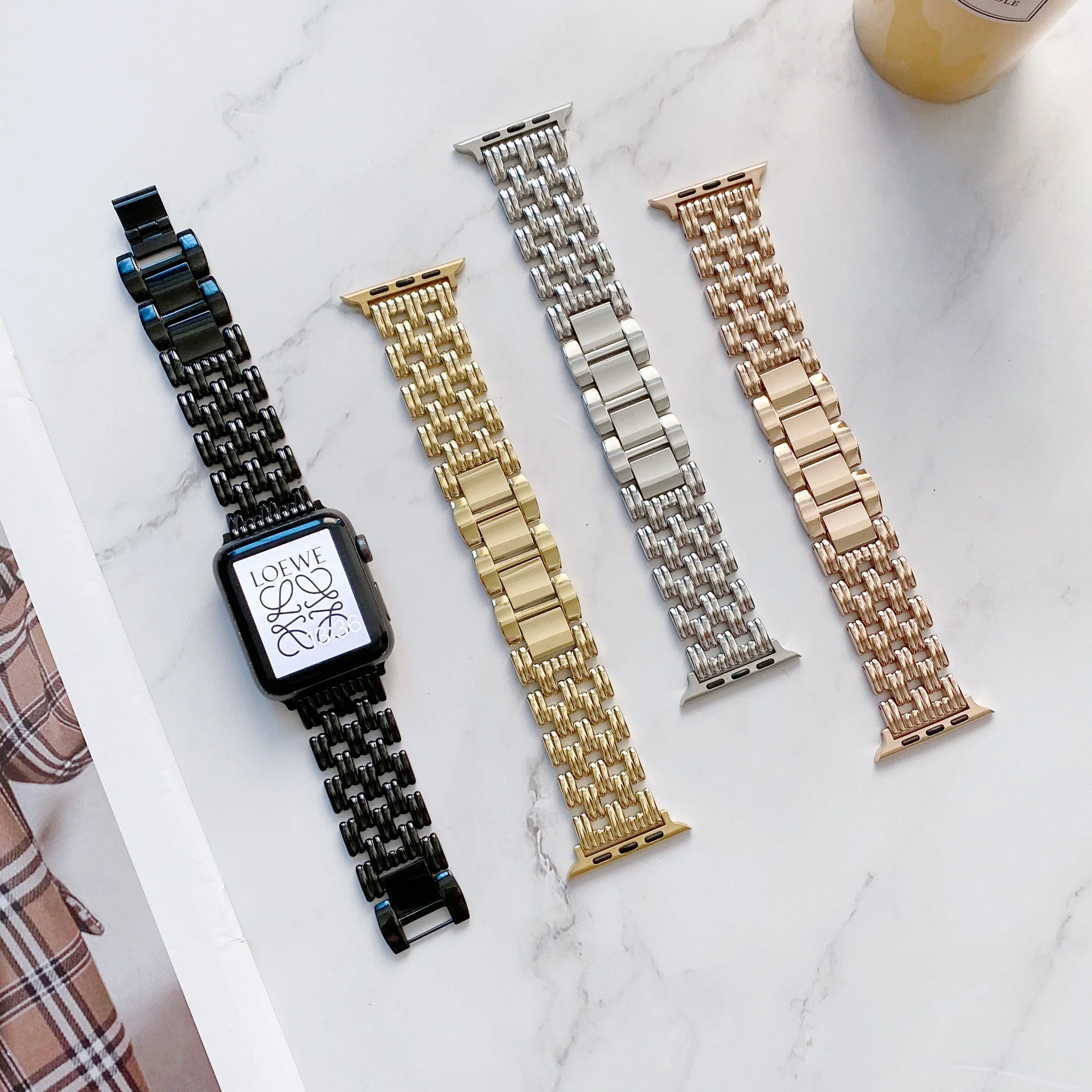 

Metal strap For Apple watch band 45mm 41mm 44mm 42mm 40mm 38mm 49mm Link Bracelet Strap For iWatch series Ultra 8 7 6 54 SE Belt