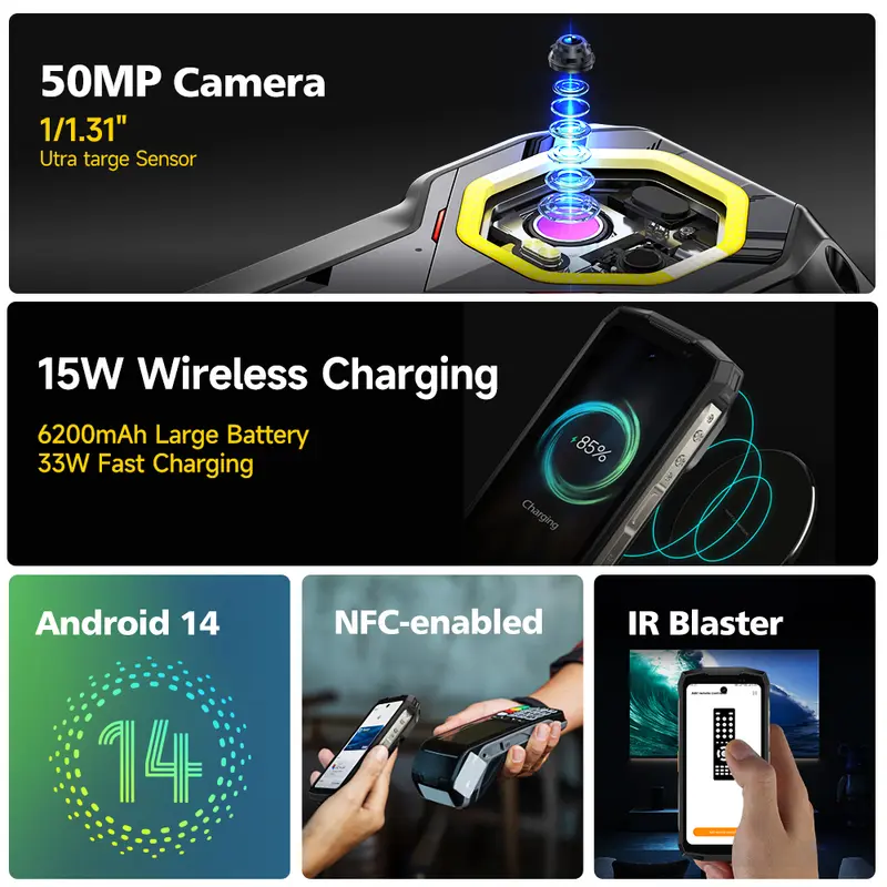 Ulefone Armor Mini 20T Pro 5G  THERMAL BY FLIR® 4.7" Rugged Phone Android 14 Smartphone 256GB ROM Mobile Phone Thermal lmaging - Image 6