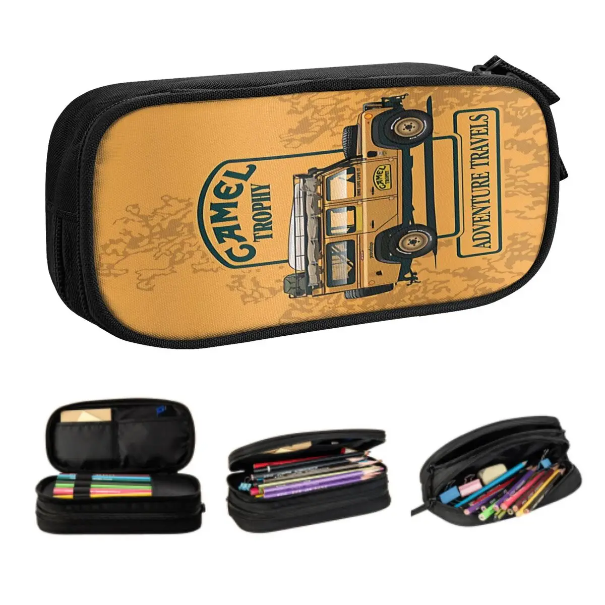 

Пеналы Camel Trophys Defender 110 для мальчиков и девочек, вместительная сумка для ручек, школьные принадлежности