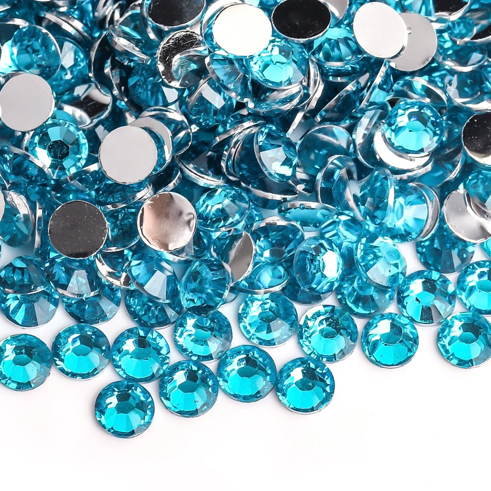 VC-Harz-Strass, flache runde Steine, Dekoration, Glitzerkristalle, DIY für Kleidung, Diamante-Edelsteine, 3, 4, 5, 6 mm (kein Hotfix) – Detail 4