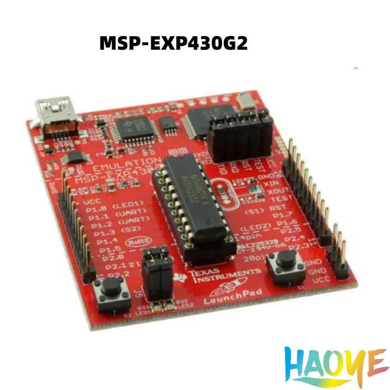 Cpolebev Kit De Développement MSP-EXP430G2 LaunchPad MSP430 - Carte De Développement Rouge