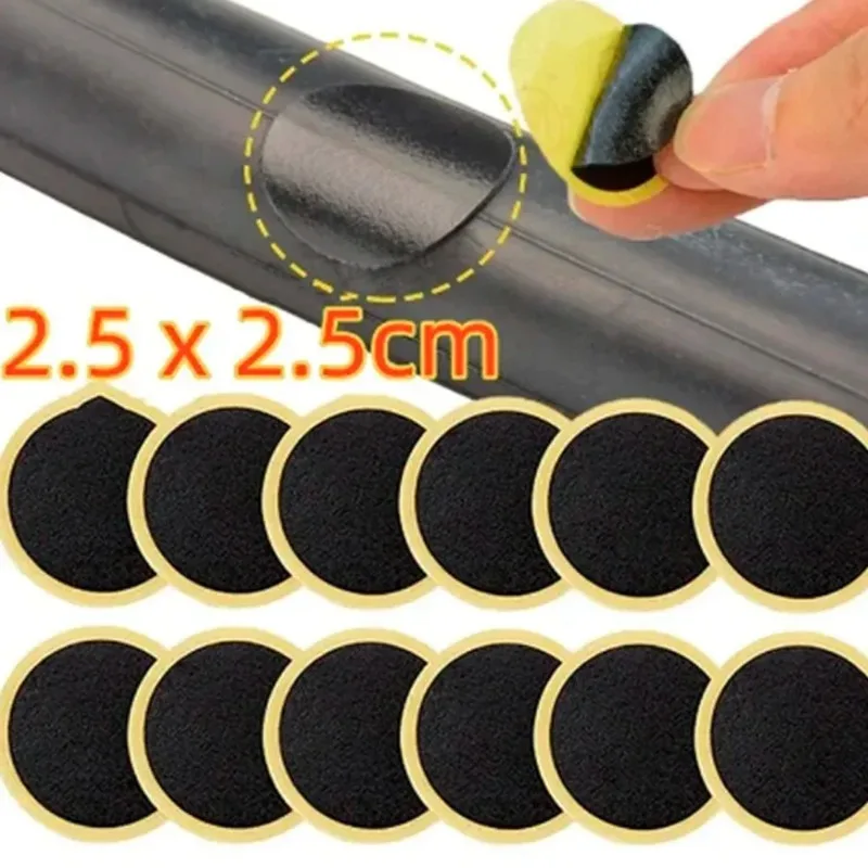 Glue-Free Bicycle Tire Patches Quick Repair Adhesive Drying Tyre Protection Bike Tool Various Wheel Sizes 20-47cm 10PCS