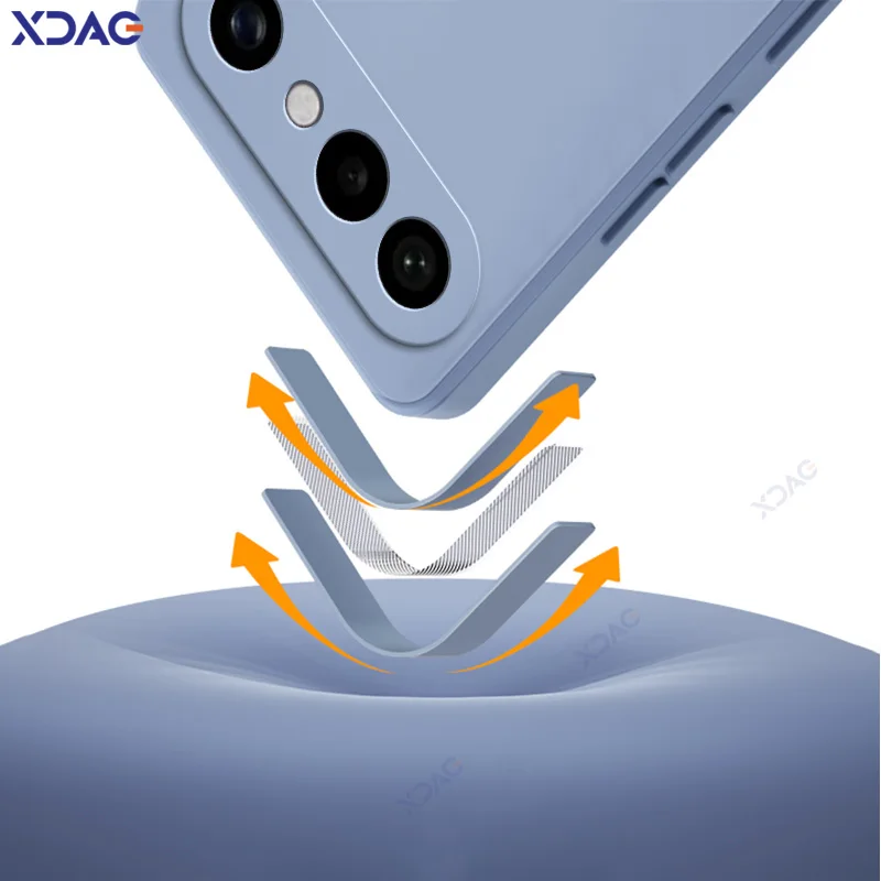 Enhanced Liquid Silicone Phone Case - Soft Protective and Anti-Drop Cover