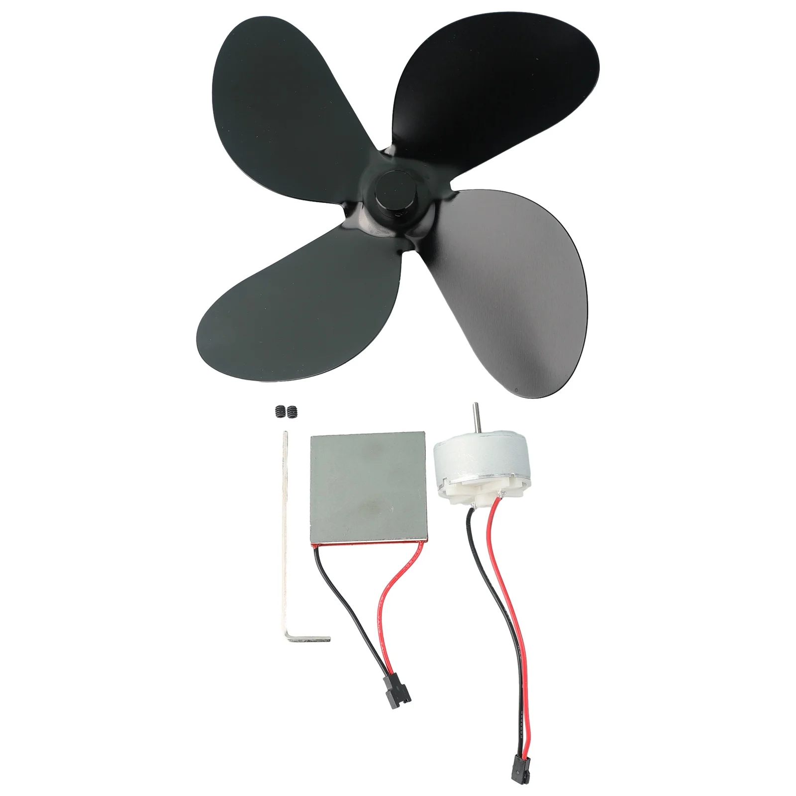 

3pcs Generator Sheet Electric Power Generator Fan Motor Fireplace Fan Generator Piece Stable Firm Motor Accessories Set