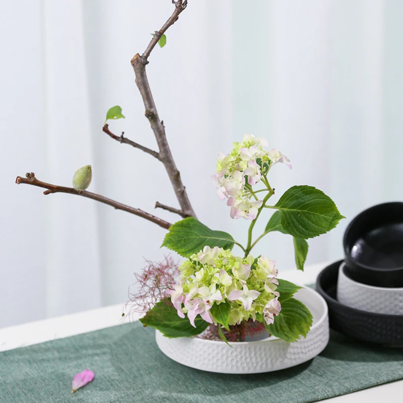 Ceramic Ikebana Vases Japanese Ikebana Tool Tea Ceremony Vase Flowerpot Hydroponic Living Room Tea Table Decor Ornaments 4