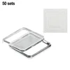 Square Clear Plastic Acrylic Protector Containers Case For Token Board Game Holder Boxes Cards Collection 17/20/25/27/30mm 6