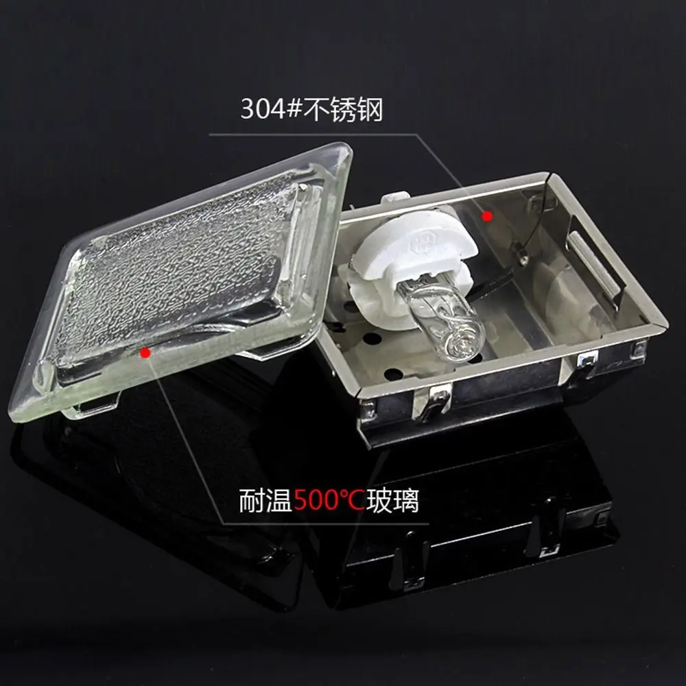 고온 오븐 램프 텅스텐 소금 전구, 내열성 조명, 쿠커 후드 램프, 필라멘트 전구, 500 도