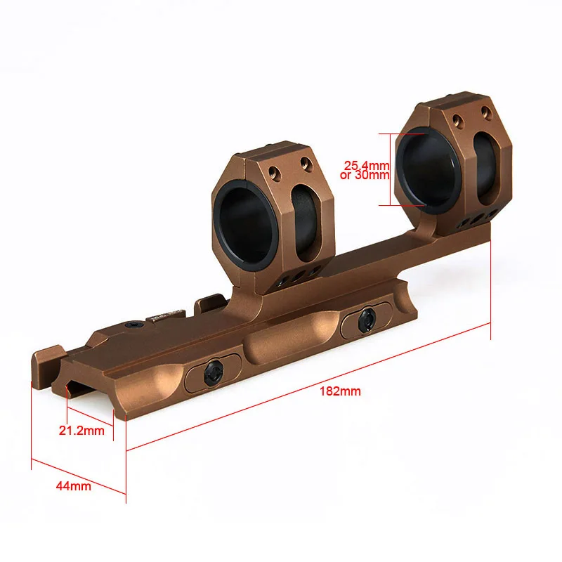 PPT tactical airsoft accessories 25.4mm 30mm QD riflescope mounts double ring scope mount GZ24-0133