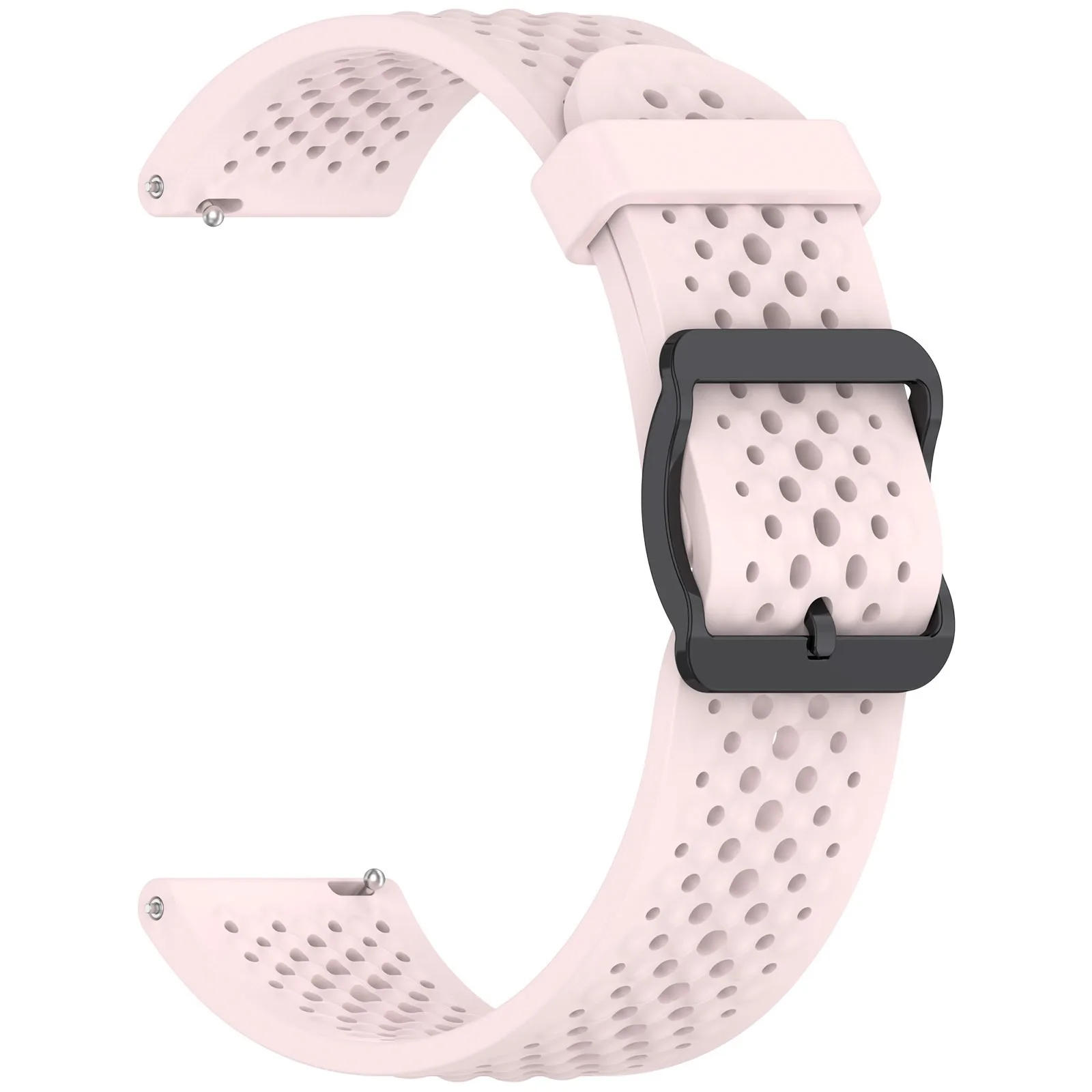 Breathable Silicone Sports Strap, 20mm/22mm, Universal Replacement Wristband