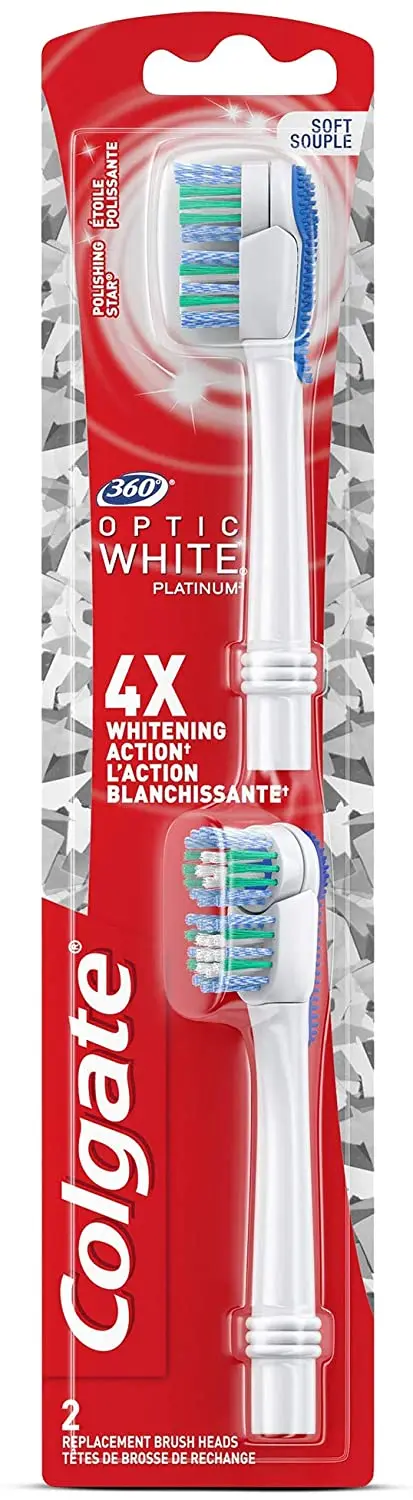 Colgate 360 Replacement Head For Optic White Platinum Whitening Soft  Toothbrush (2 Pieces, 1 Package) - Zn-0216 - Toothbrushes Head - AliExpress