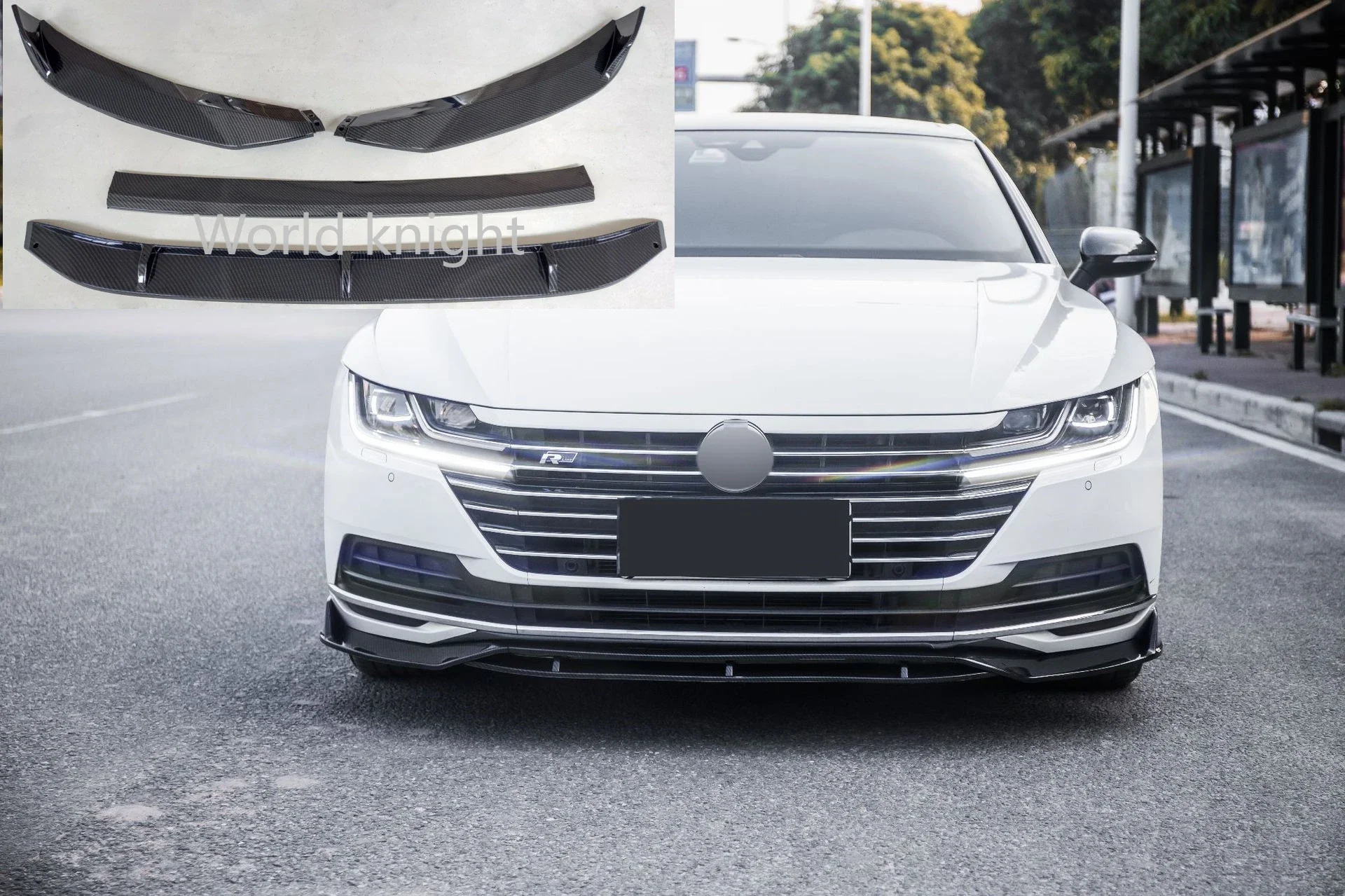 

Car Accessories Front Lip Chin Bumper Deflector Spoiler Splitter Diffuser Decoration for Volkswagen Arteon 2017-2020