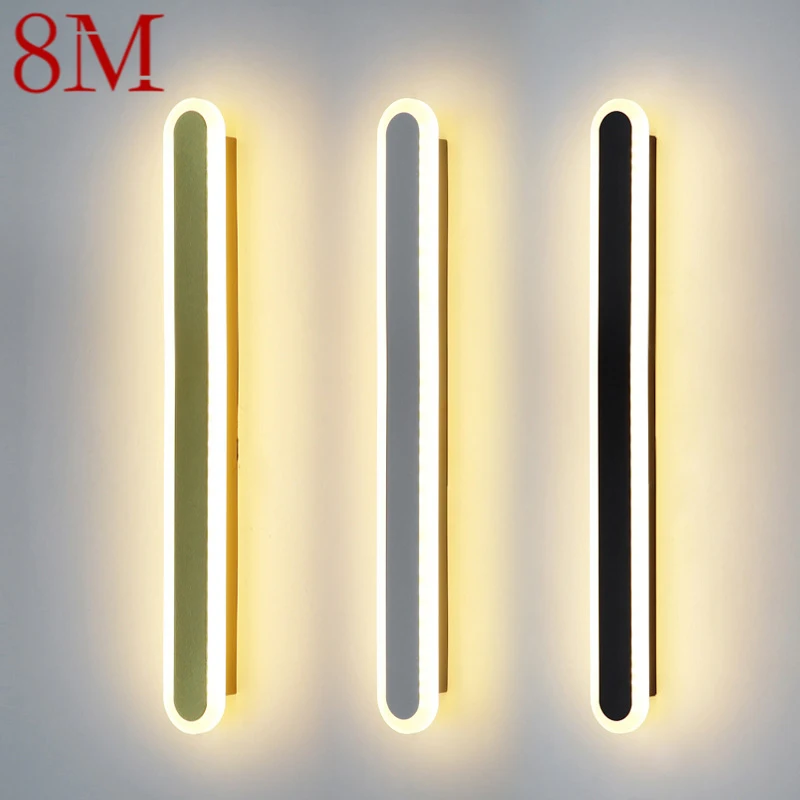 

8M Modern Wall light LED Light Luxury Simply Strip rgb Beside Lamp Suitable For Dining Living Room Stairs