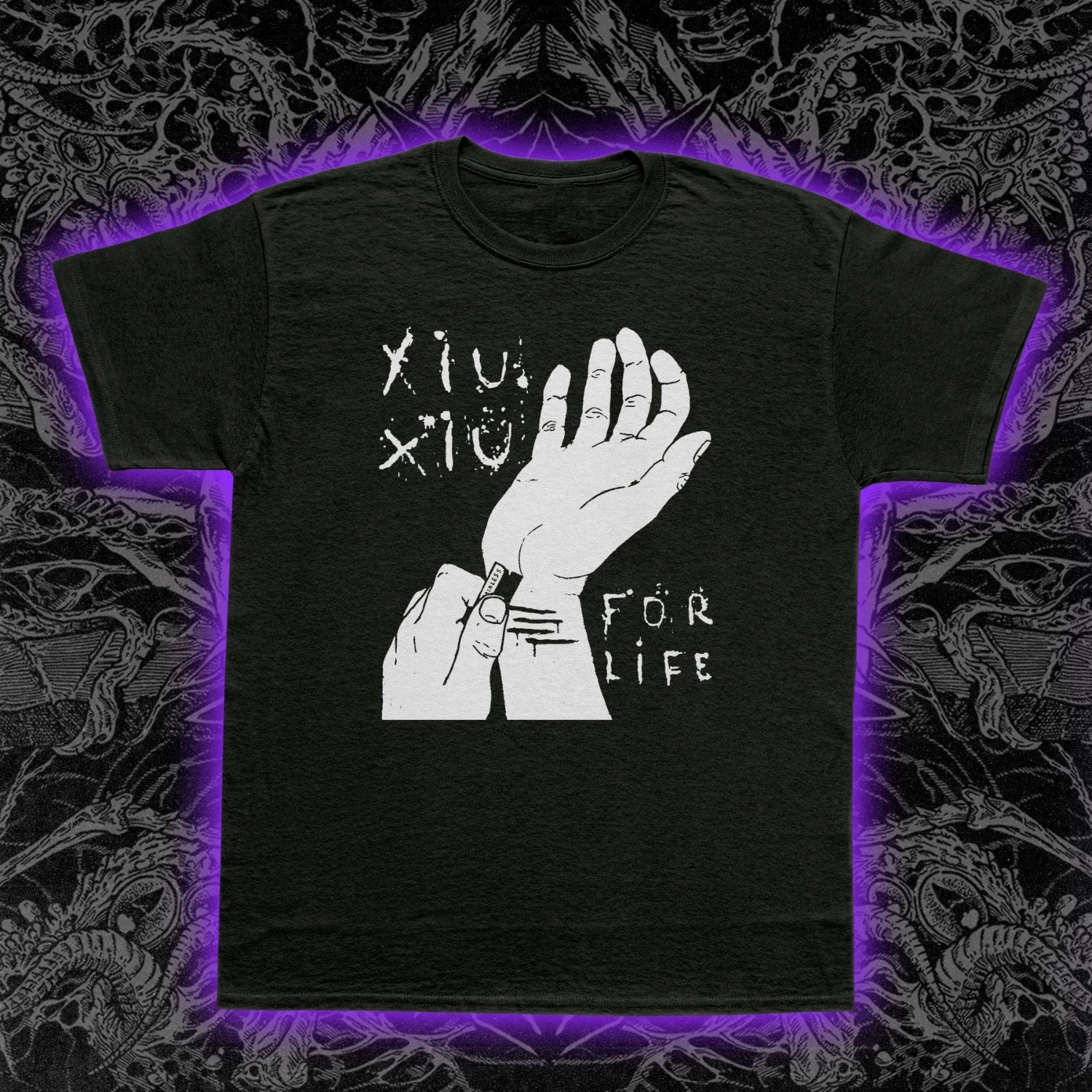 Xiu Xiu For Life T-Shirt, experimentelle Noise-Art, Post-Punk-Musik, Ganzjahres-Streetwear für Paare, lässiges, locker sitzendes T-Shirt