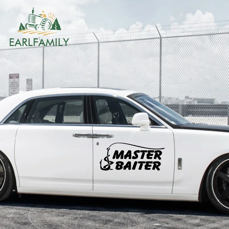 

EARLFAMILY 58 см x 24,8 см рыболовный мастер приманка большие автомобильные наклейки с текстом интересная Личная наклейка Аксессуары для стайлинга автомобиля