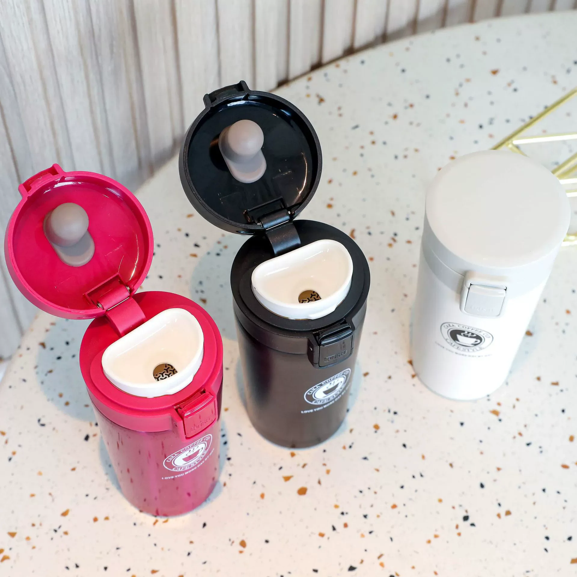 1PC 380ML/500ML Thermos Coffee Cup Tea Mug Portable Vacuum Flasks Travel Thermal Water Bottle Outdoor Sports Water Bottle