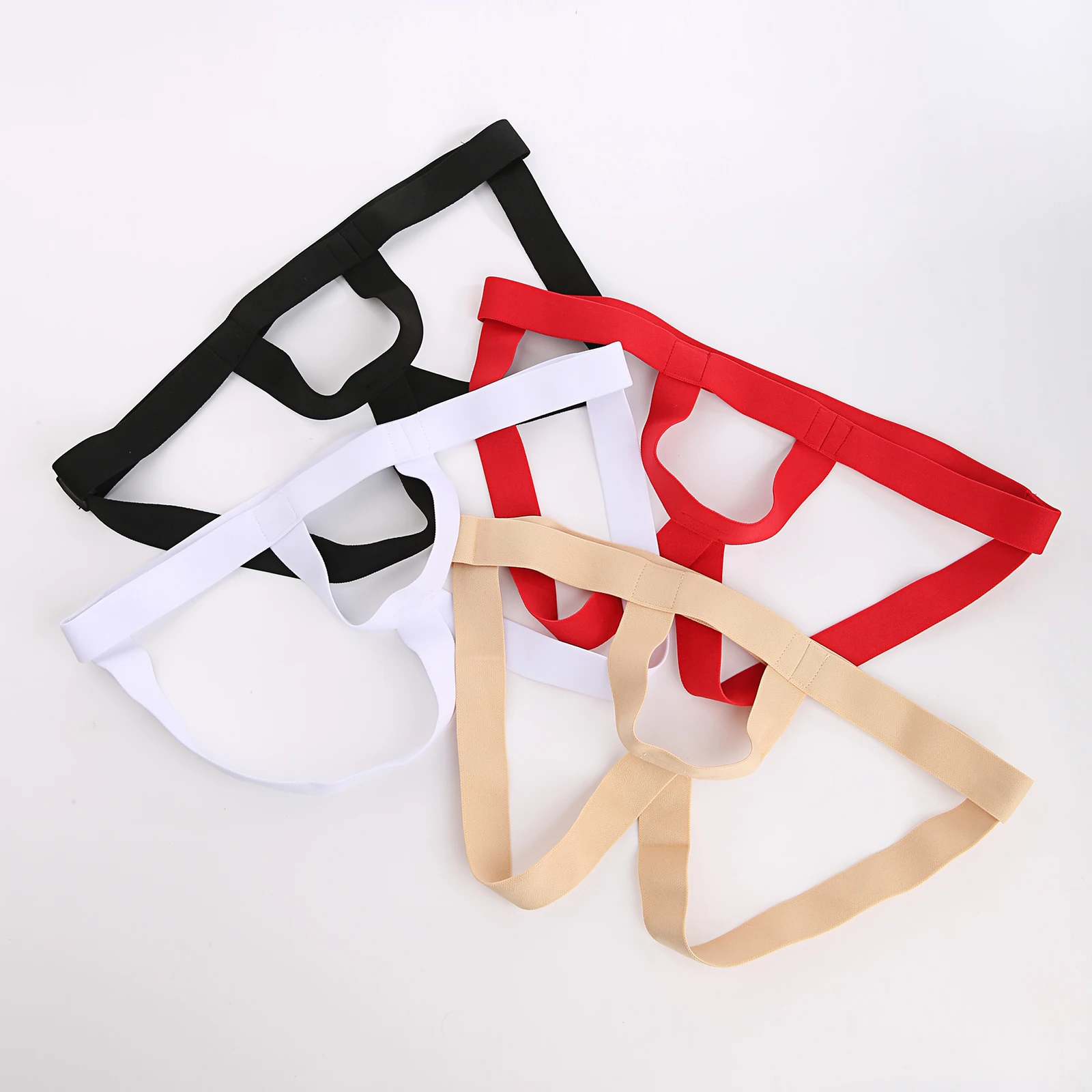 Male Underwear Men's Thong Jockstrap Penis Open Crotch Underwear Sexy Buttocks Underpants Cockring
