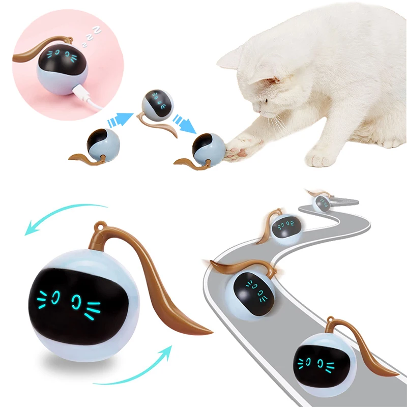 Teaser Toys Cats Automatic Automatic Interactive Cat Ball Automatic