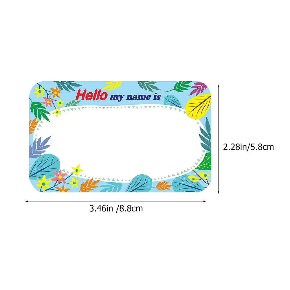 1롤 프리미엄 자체 접착식 이름표 스티커, 가정 정리, 선물 라벨링, 학교용 쓰기 가능 빈 라벨 데칼