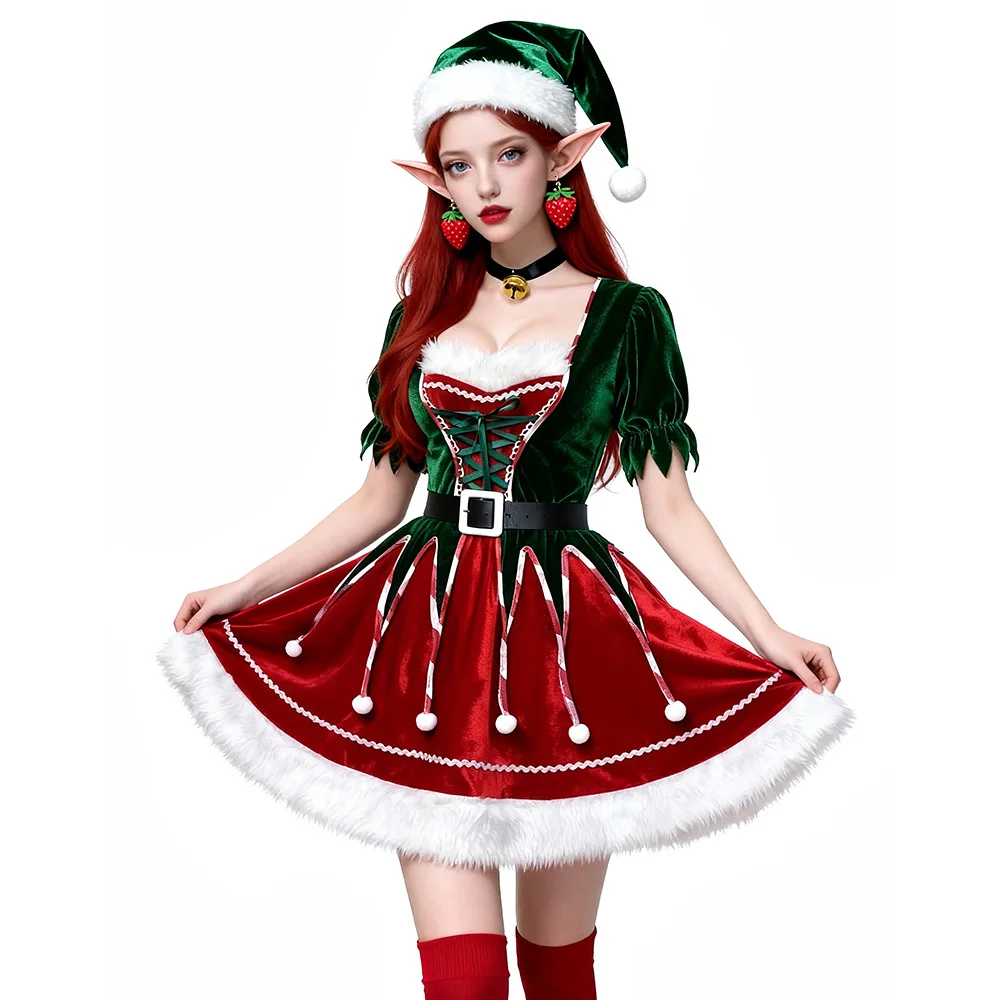 Robe Lutine de Noël Sexy avec Bonnet – photo 7