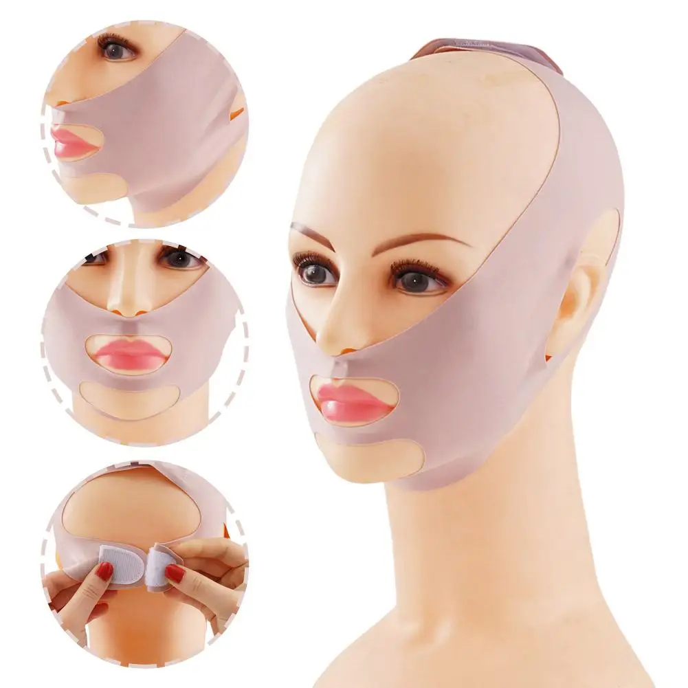 V Mask Bandage Shaper - 3D Riutilizzabile Beauty Women Antirughe Face Sleeping Slimming Full Lift-Soluzione Cosmetica Traspirante